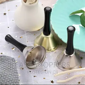 Hand Bells Silver Steel Service Handbells