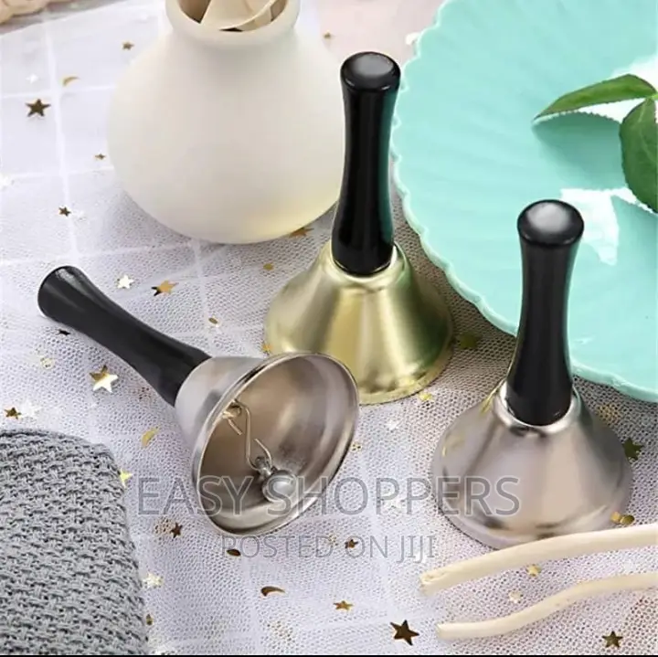 Hand Bells Silver Steel Service Handbells
