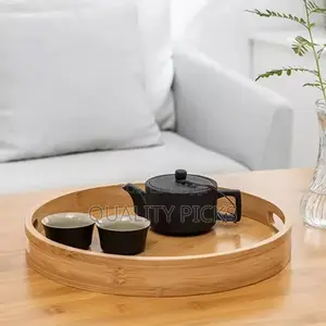 Round Wooden Tray