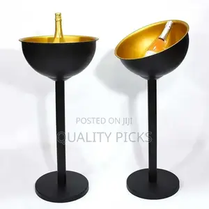 Stainless Steel Ice Bucket With Stand