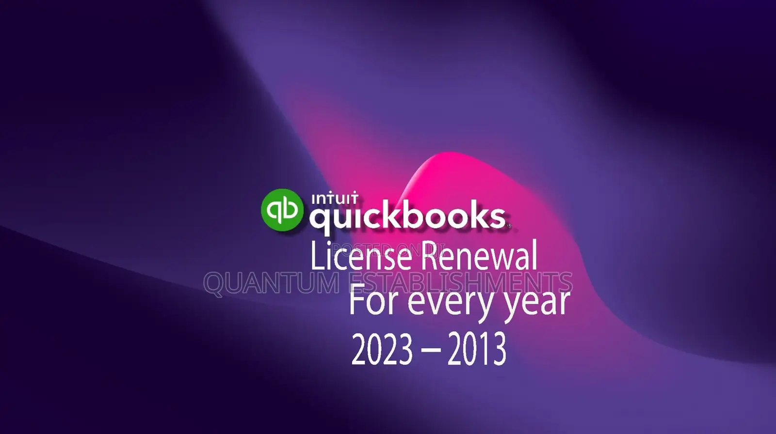 Quickbooks License Renewal for Win and Mac