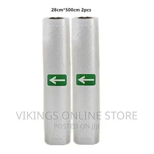 Vacuum Food Saver Sealer Bags Rolls 2 Pieces