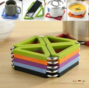 Expandable Hot Pot Holder/ Silicone Trivet Mat