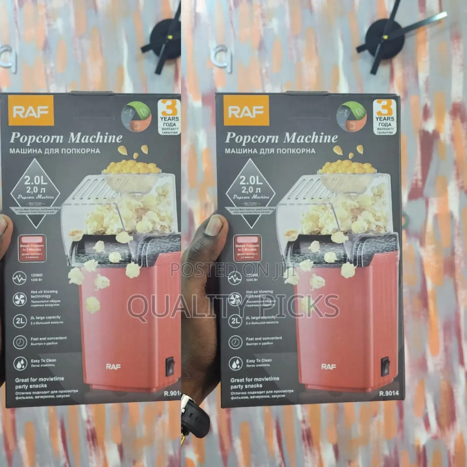Electric Raf Portable Popcorn Maker