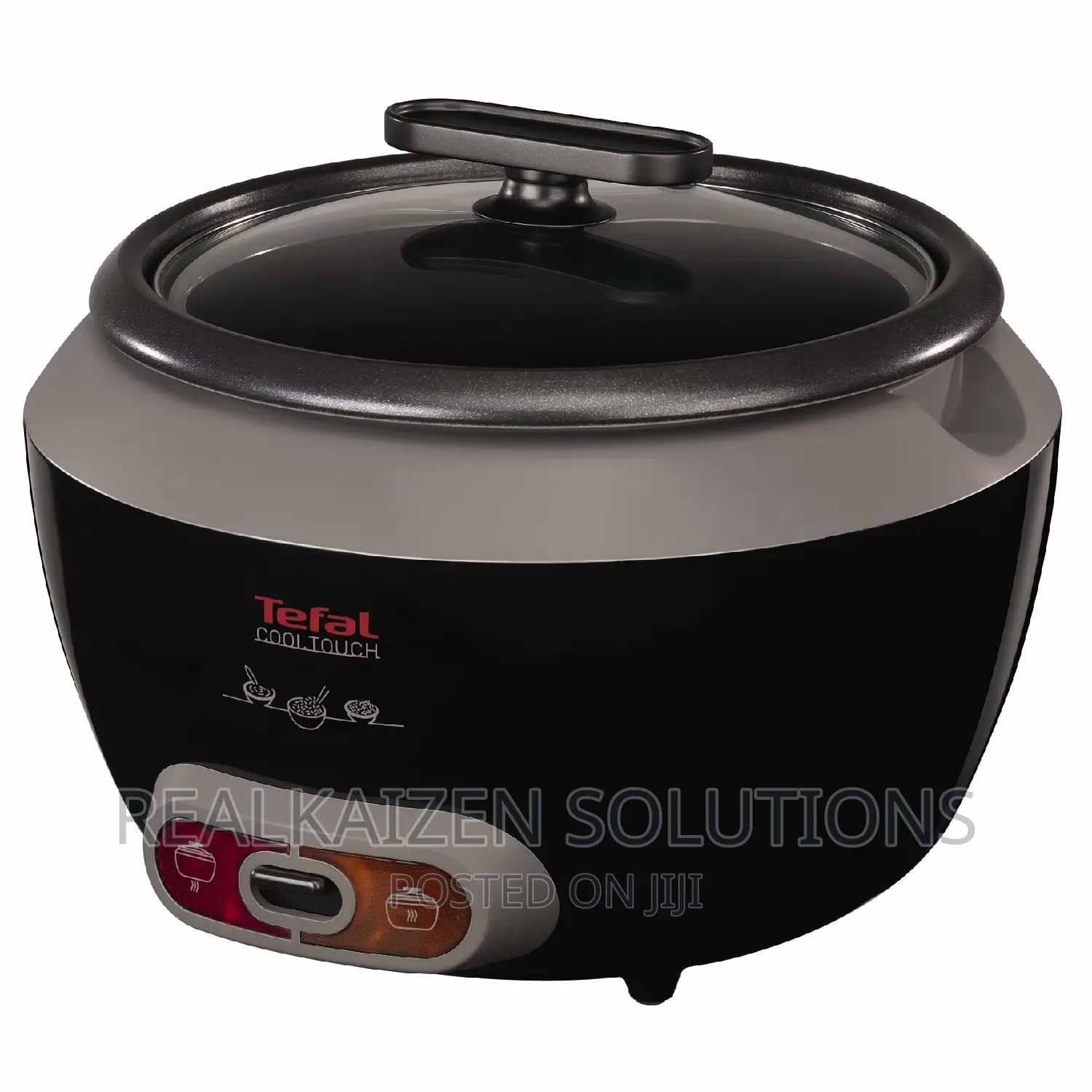 TEFAL 1.8L Cool Touch Black Rice Cooker 700W