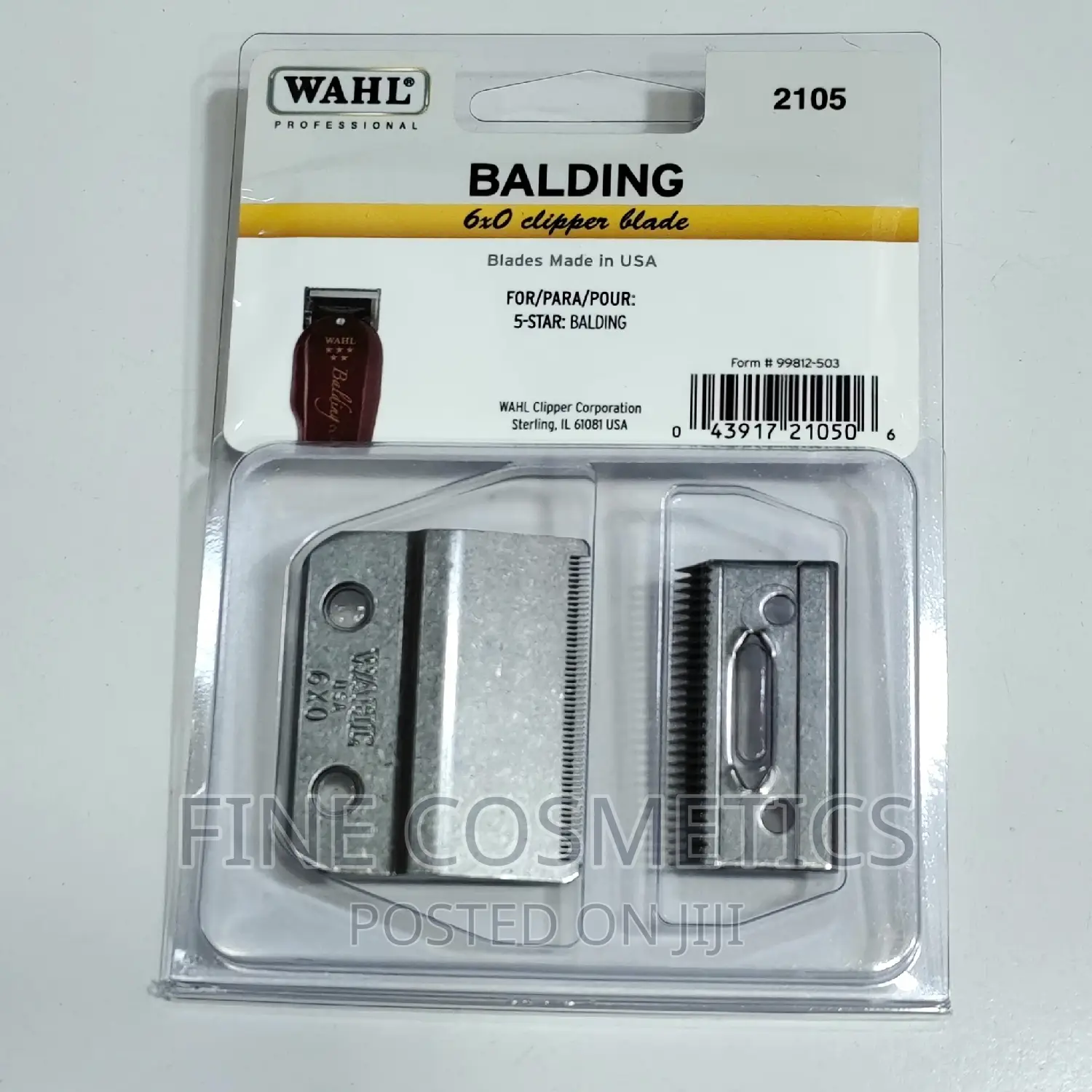 Wahl Balding 6x0 Clipper Blade Replacement for Model 2105