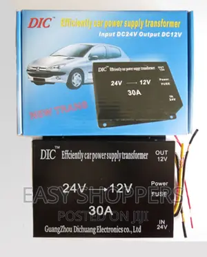 Car Power Supply Transformer Converter 24V To 12V 30A 360W