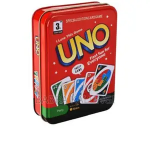 Iron Box Uno Wild Card Game Mattel Games Genuine Family