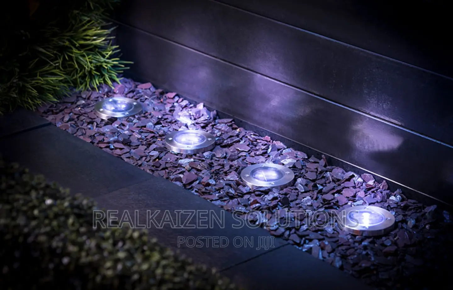 UK Ground Solar Outdoor Garden Deck Lights 4pcs