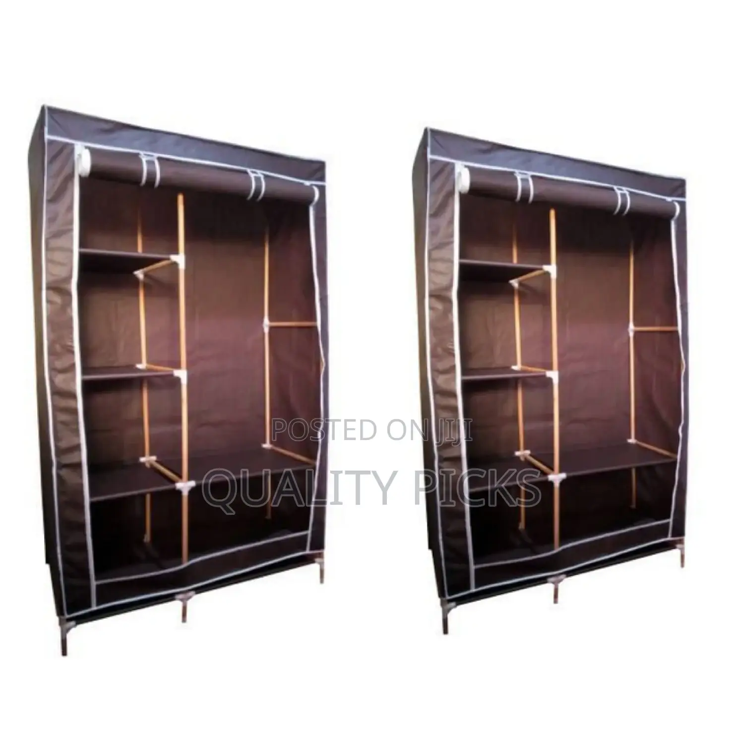 2 Column Wooden Wardrobe