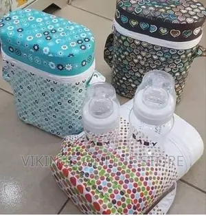 Baby Bottle Milk Warmer With 2 Bottles - Multicolor