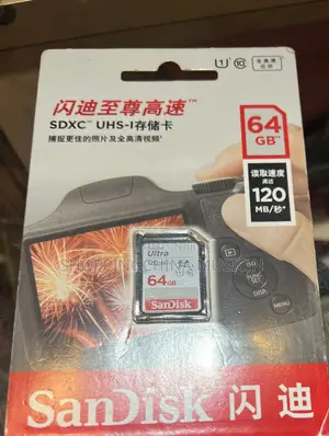64GB Sandisk Memory Card for Camera
