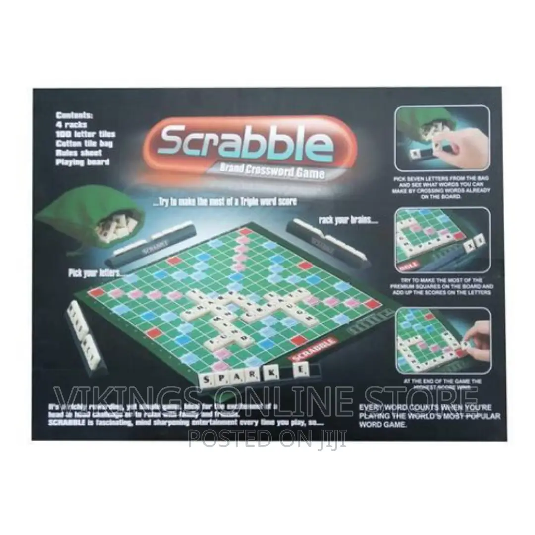 Scrabble Educational Board Game for Kids and Adults -