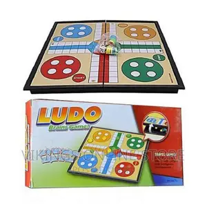 Ludo Magnetic Traditional Board Brain Game - Multicolor