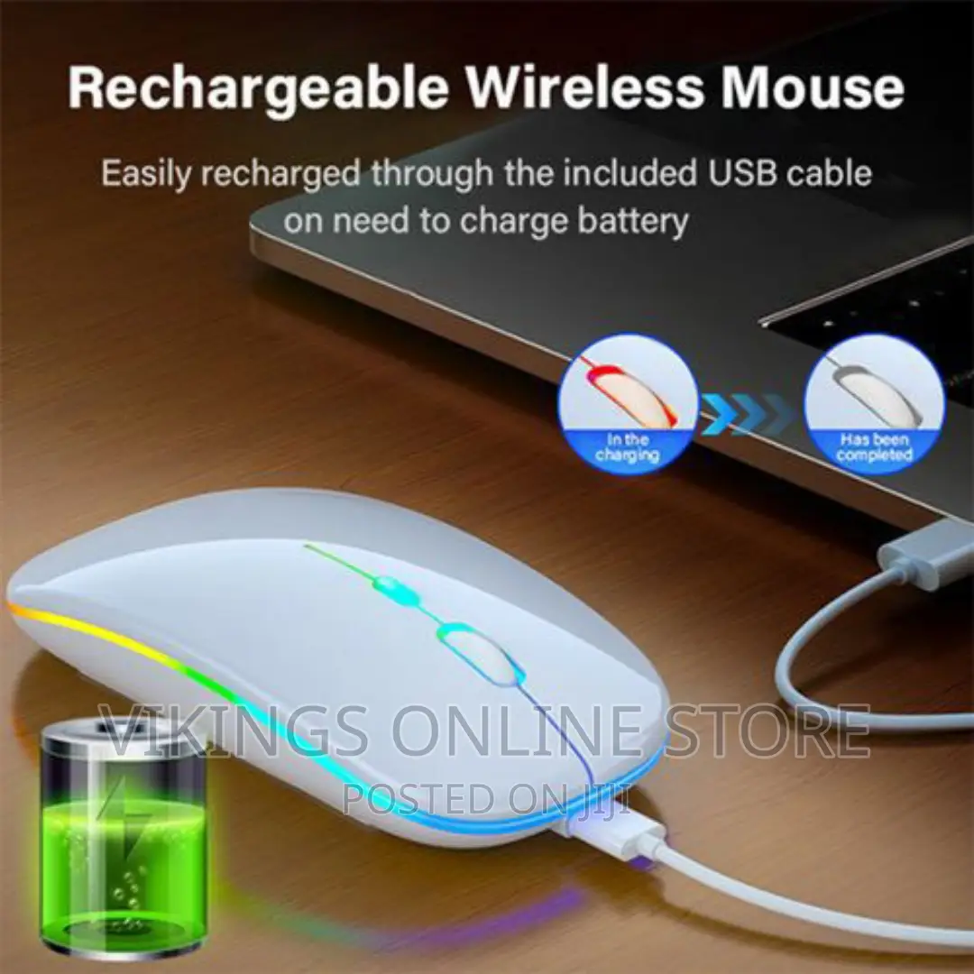 Led Bluetooth Rechargeable Wireless Mouse