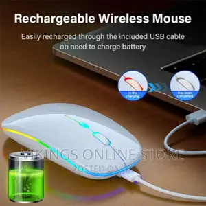 Led Bluetooth Rechargeable Wireless Mouse