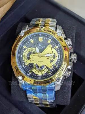 Edifice Casio Casio Ef 550sg 1av Edifice Silver Gold Watch