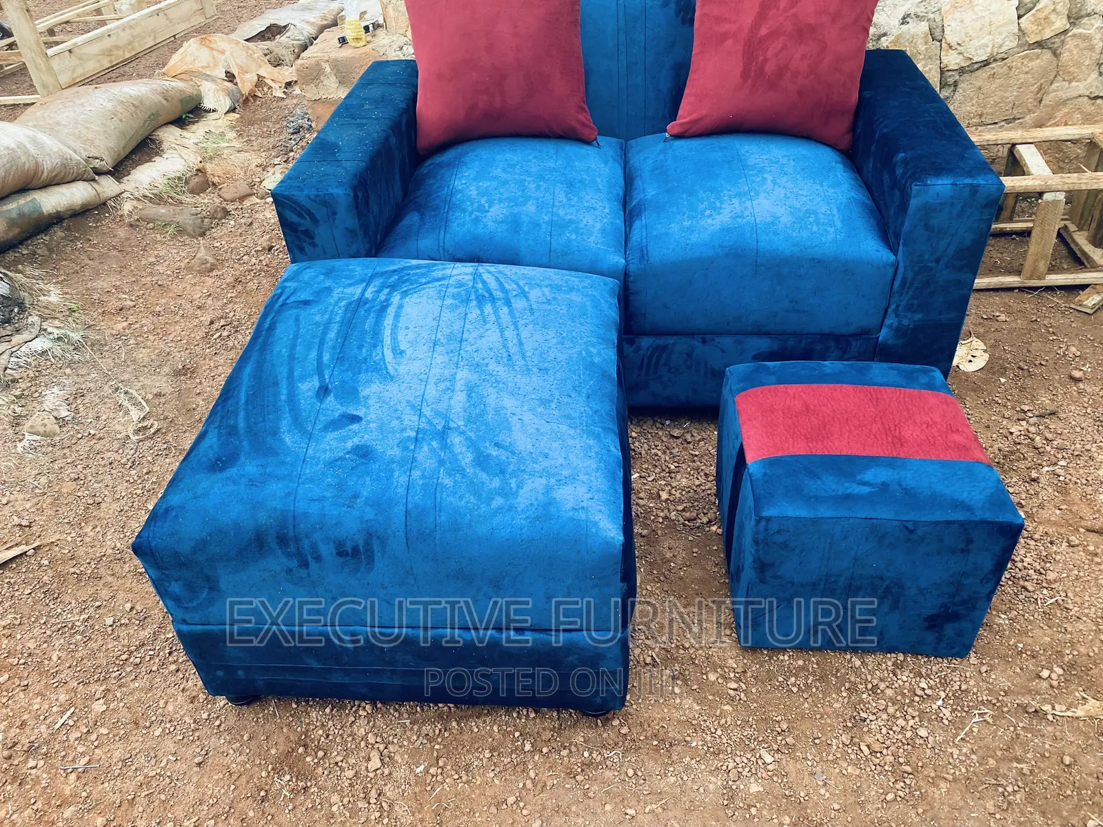 Mini Two Seater L Sofa
