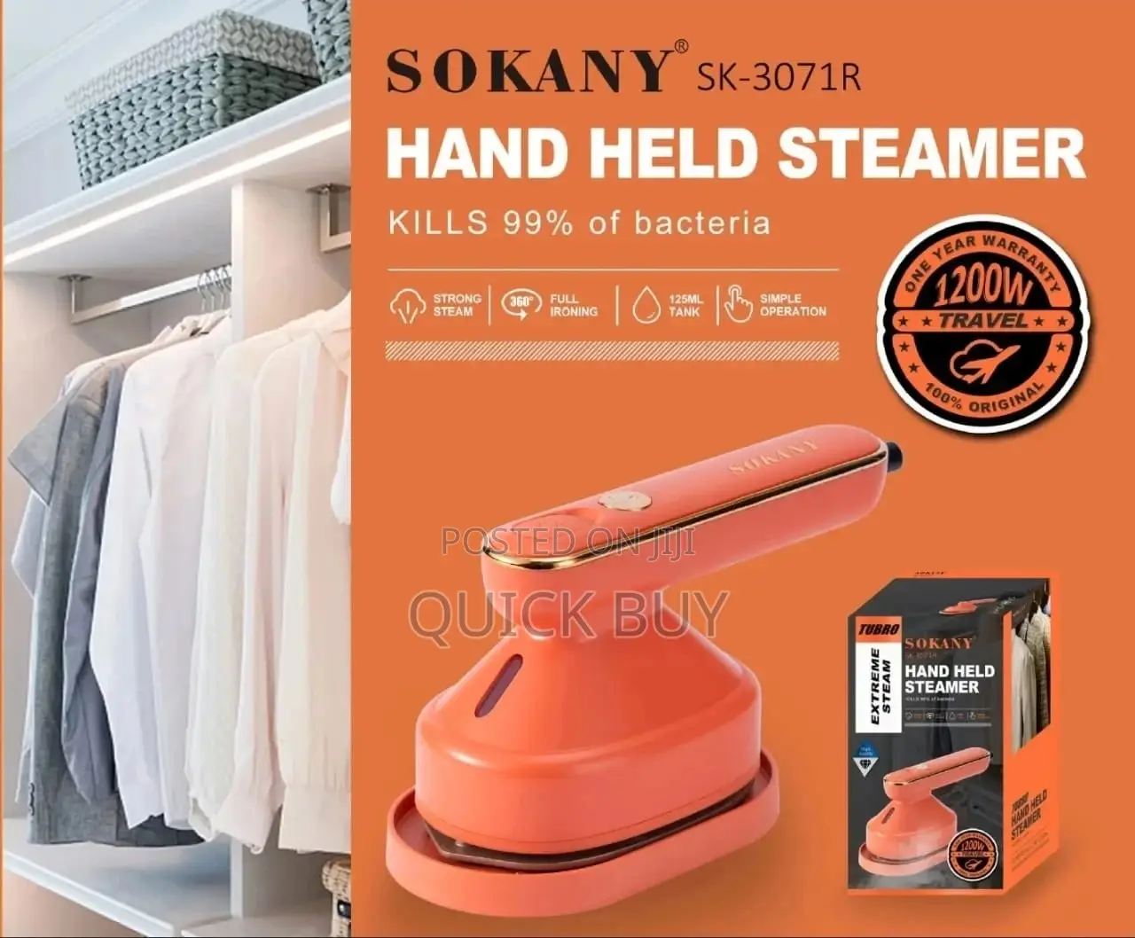 Sokany Mini Garment Steamer