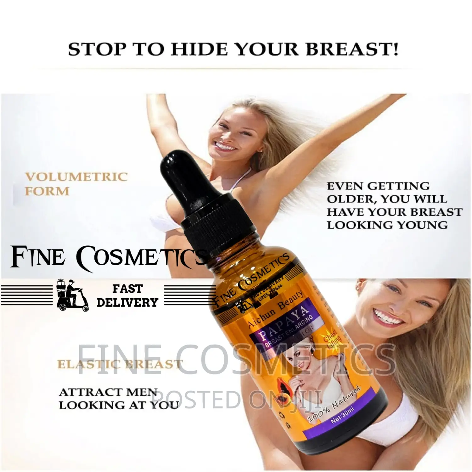 Natural Papaya Breast Lifting Enlargement Safe Massage Oil