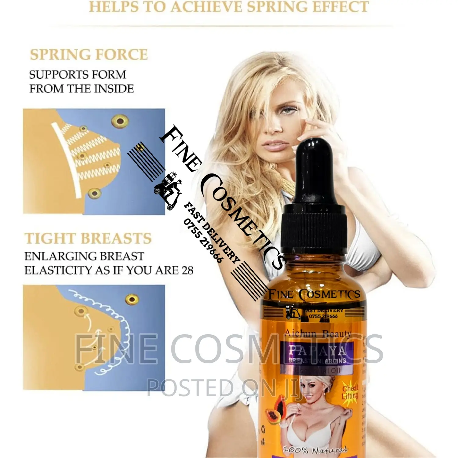 Natural Papaya Breast Lifting Enlargement Safe Massage Oil