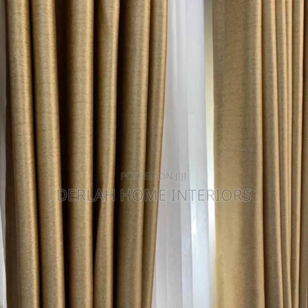 Mattalic Curtains in Brown