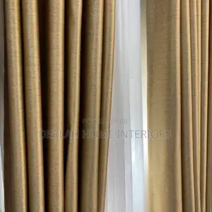 Mattalic Curtains in Brown