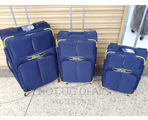 Fabric Fashion Travel Suitcase Lugguage -Bag- Black