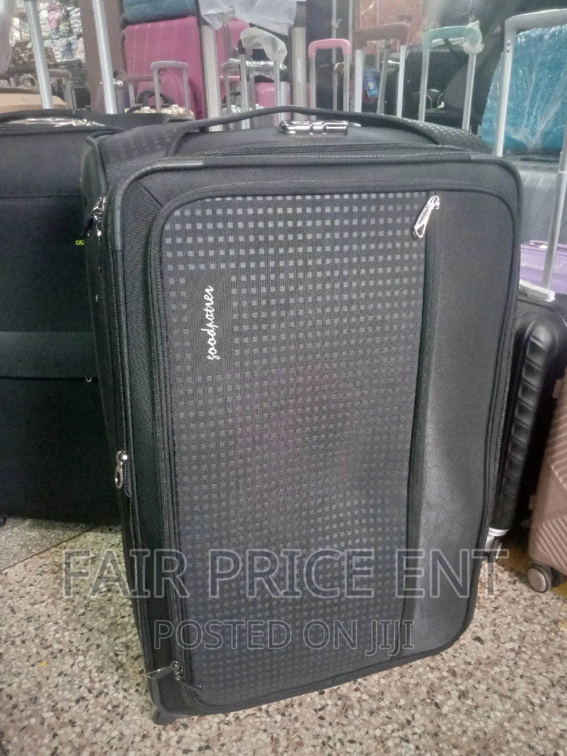 Original Cloth Suitcases by Goodpartner .Large.( Black)