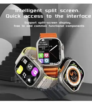 Ultra Smartwatch Bluetooth Phone Waterproof. - Silver ,Black