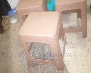Plastic Stool, Bamboo Design