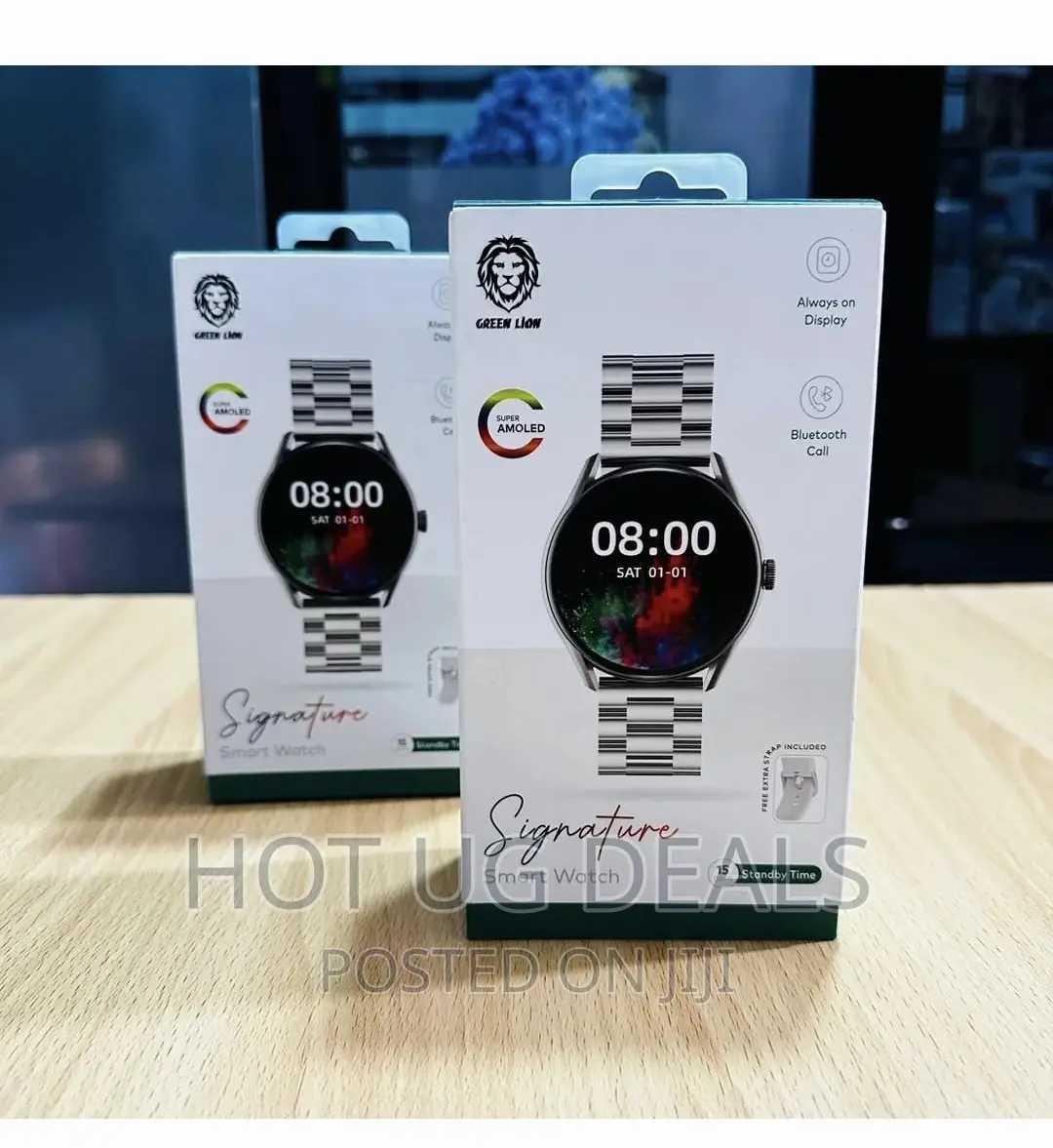 Green Lion Signature Watch - Silver