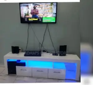 Tv Stand/Led Lights Tv Stand/White Tv Stand/Tv Stand/Tv Stan
