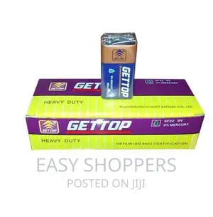 Gettop a Box With 10pcs 9V Gettop Batteries
