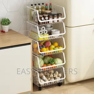 Home Storage Trolley Shelves Rolling