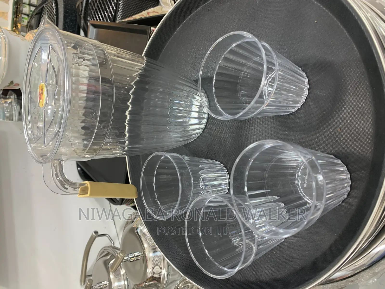 5pc Set of Water Jug Glasses