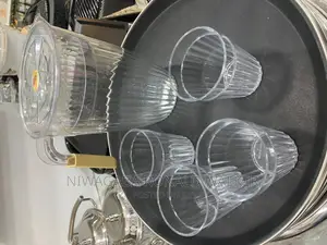 5pc Set of Water Jug Glasses