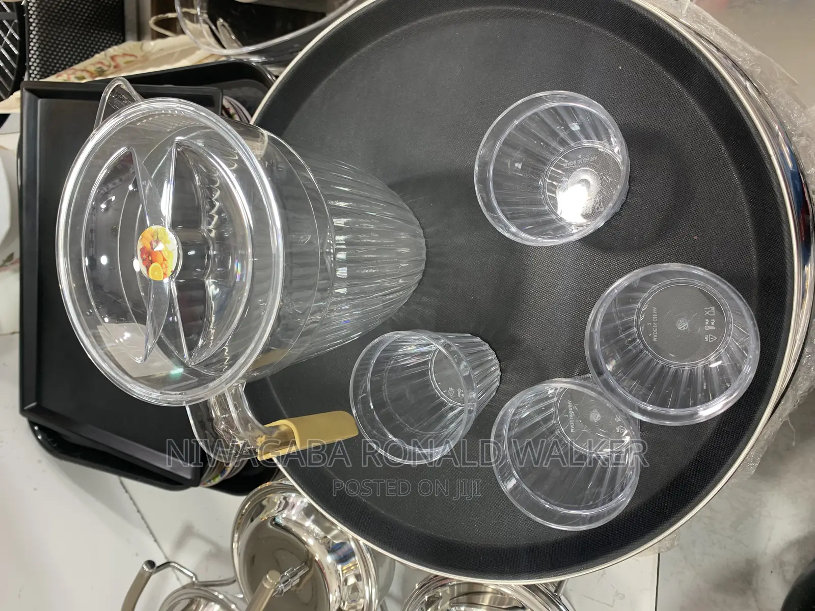 5pc Set of Water Jug Glasses