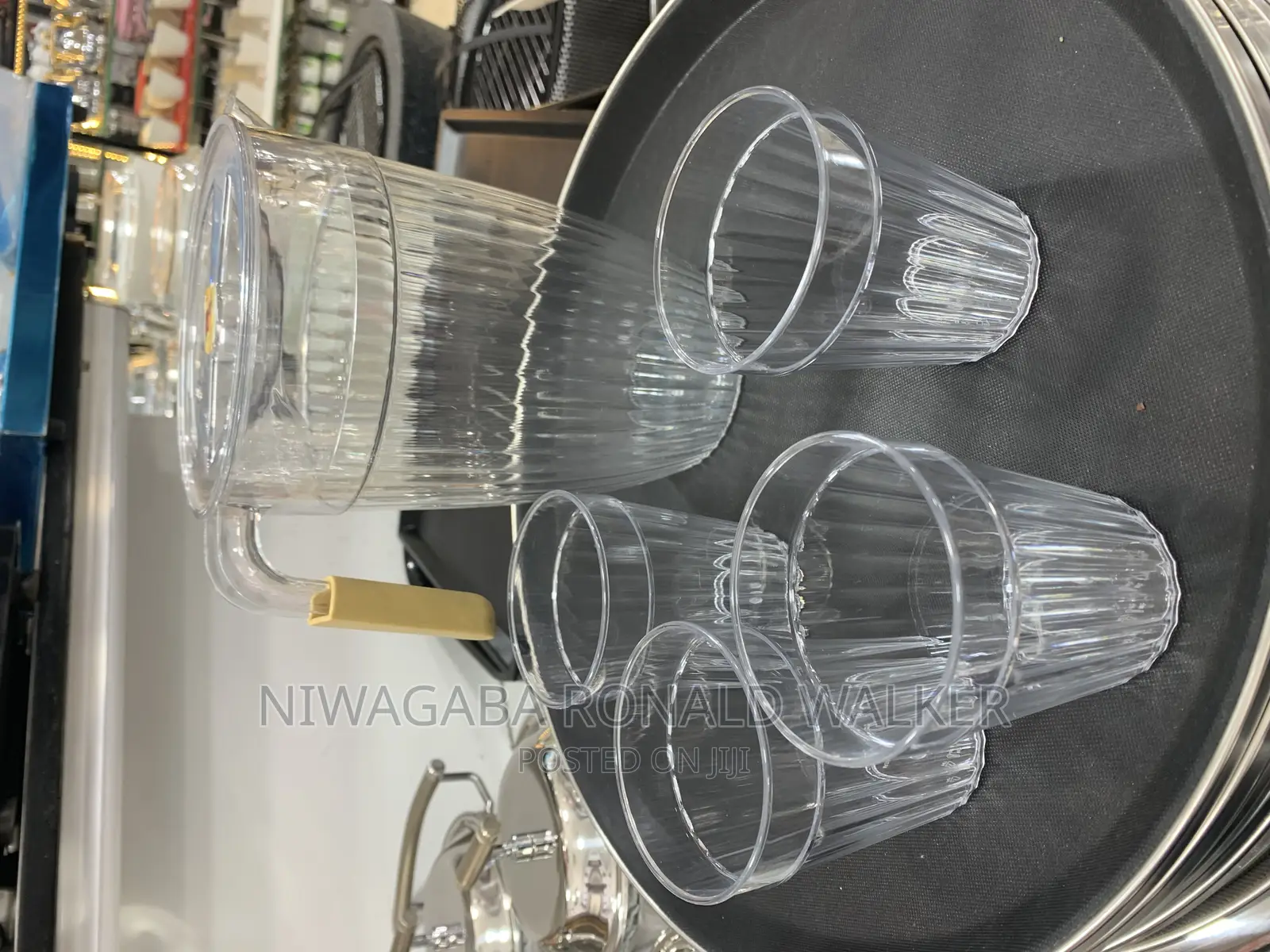 5pc Set of Water Jug Glasses