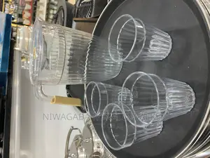 5pc Set of Water Jug Glasses
