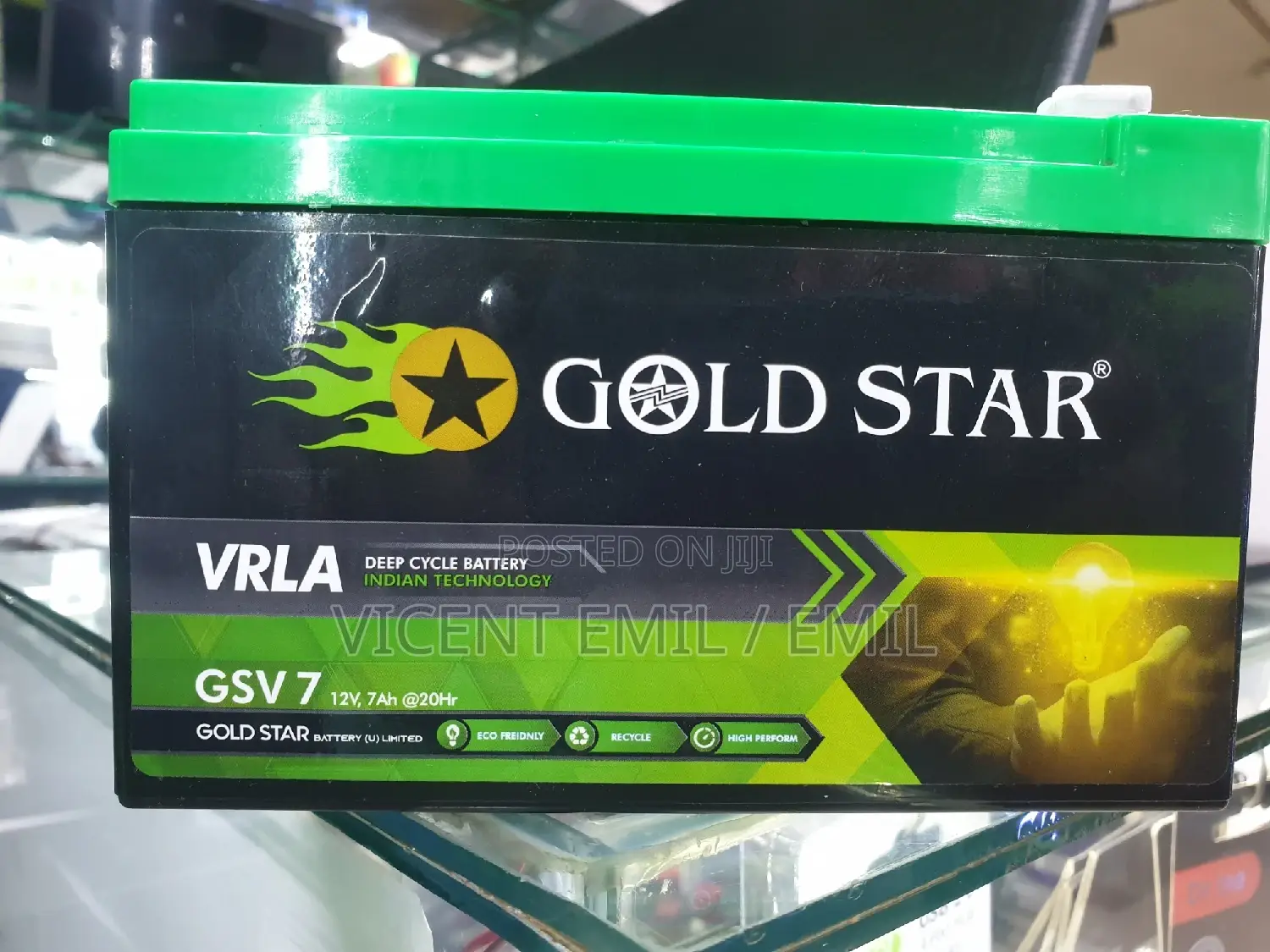 Gold Star Deep Cycle Battery for UPS 12v 7ah at 20hr