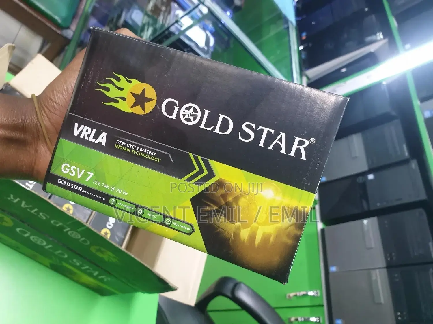 Gold Star Deep Cycle Battery for UPS 12v 7ah at 20hr