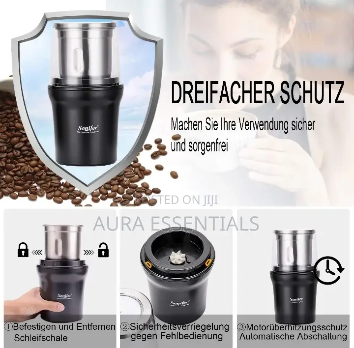 Sonifer Detachable Electric Herbs, Nuts, Coffee Grinder