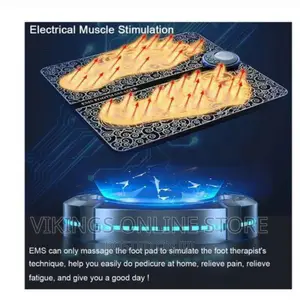 EMS Electric Foot Massager Pad Muscle Stimulator LCD Mat