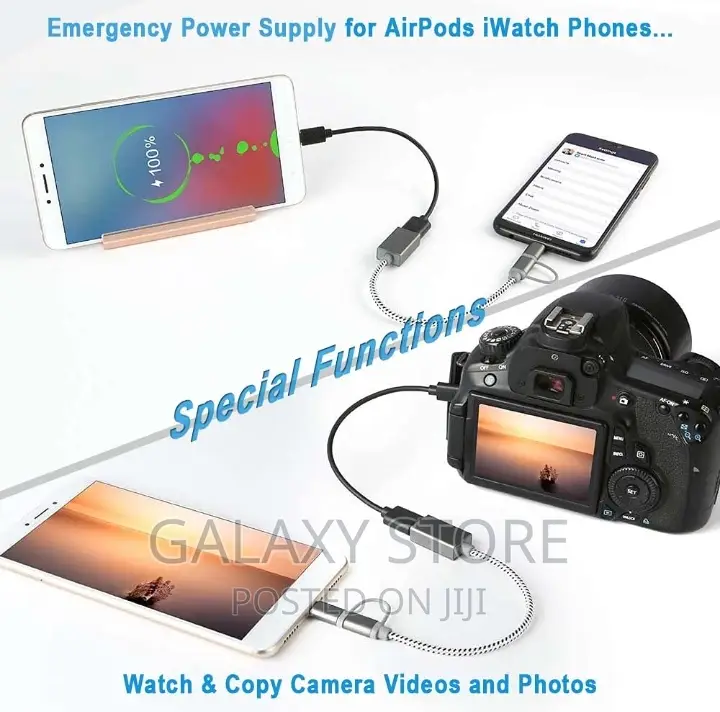 2 in 1 OTG to Type C and Micro USB OTG Adapter