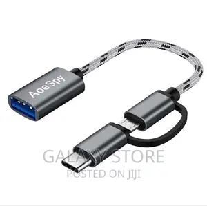 2 in 1 OTG to Type C and Micro USB OTG Adapter