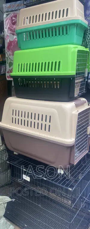 Plastic and Metallic Imported Pet Crates and Cages