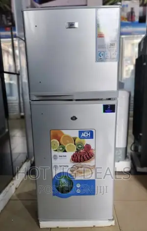 Adh 138l Top Freezer Double Door Refrigerator - Silver