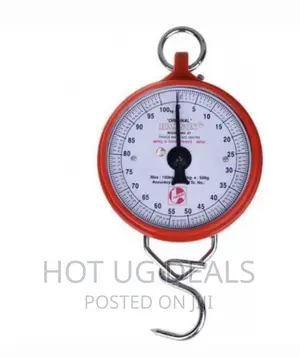 Hanson Heavy Duty Portable, 100kg Weighing Scale, Red White