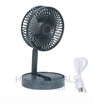 Rechargeable Portable Foldable Fan Hand Held - Color Varies